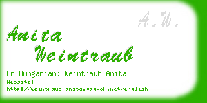 anita weintraub business card